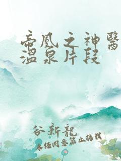 帝凰之神医弃妃温泉片段