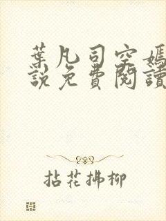 叶凡司空嫣然小说免费阅读全文下载
