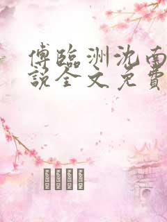 傅临洲沈南意小说全文免费阅读