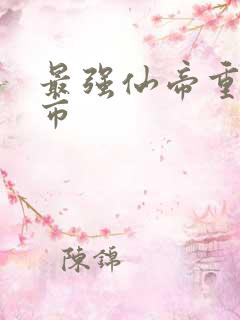 最强仙帝重生都市