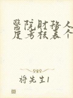 医院财务人员年度考核表个人工作总结