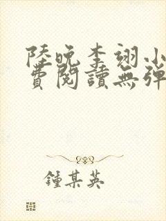 陆晚李翊小说免费阅读无弹窗