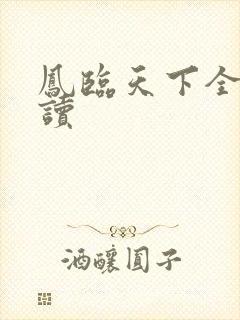 凤临天下全文阅读