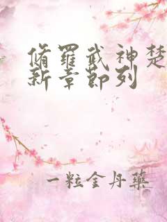 修罗武神楚枫最新章节列