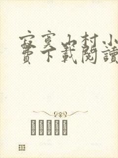 寂寞山村小说免费下载阅读