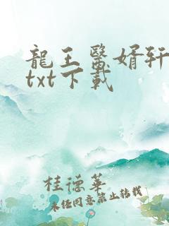 龙王医婿轩疯狂txt下载