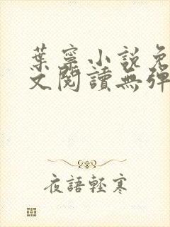 叶宁小说免费全文阅读无弹窗