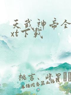 天武神帝全文txt下载