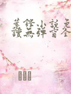 叶锋小说免费阅读无弹窗全文