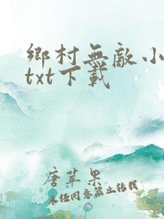 乡村无敌小医仙txt下载