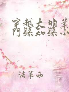 穿越大明叶青雁门县知县小说