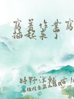写着作业写着就插起来了