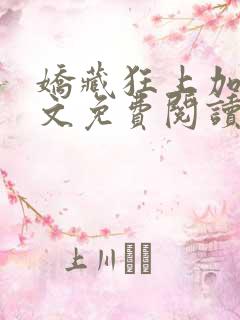 娇藏狂上加狂全文免费阅读
