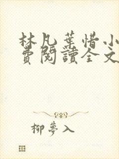 林凡叶惜小说免费阅读全文无弹窗