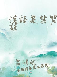 汉语是禁咒的小说