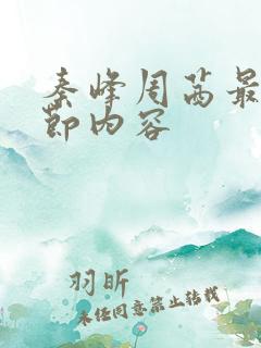 秦峰周茜最新章节内容