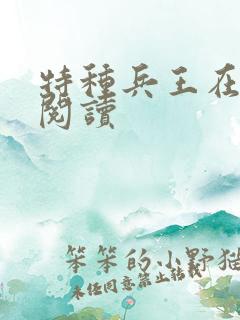 特种兵王在山村阅读