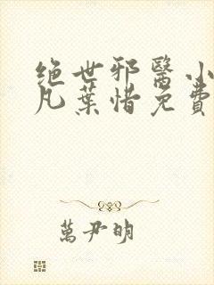 绝世邪医小说林凡叶惜免费阅读全文