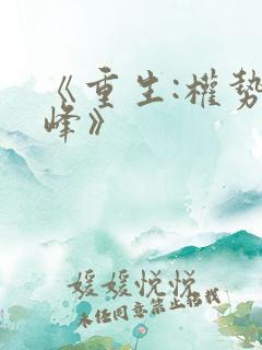 《重生:权势巅峰》