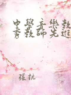 中学音乐教师优秀教师先进事迹材料