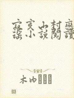 寂寞山村恋上张瑶小说阅读