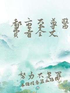 都市至尊医仙免费看全文