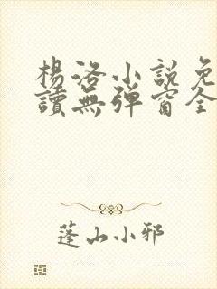 杨洛小说免费阅读无弹窗全文