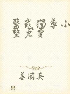 医武独尊小说完整免费