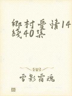 乡村爱情14在线40集