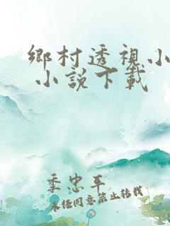 乡村透视小仙医 小说下载