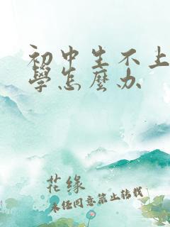 初中生不上学厌学怎么办