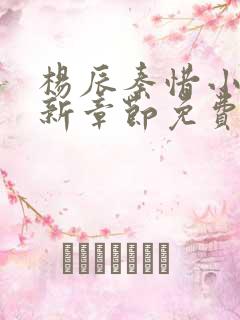 杨辰秦惜小说最新章节免费阅读无弹窗