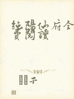 纯阳仙府全文免费阅读