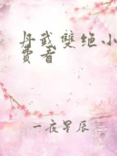 丹武双绝小说免费看