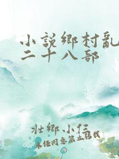 小说乡村乱情第二十八部