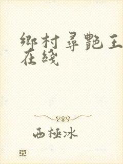 乡村寻艳王小说在线
