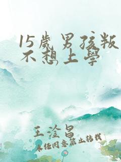 15岁男孩叛逆不想上学