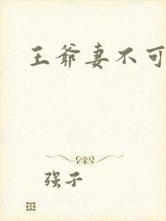 王爷妻不可欺