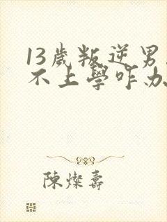 13岁叛逆男孩不上学咋办?