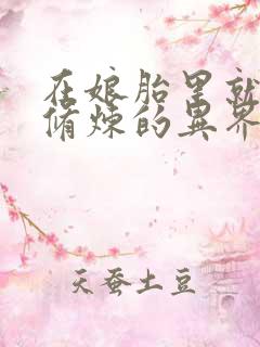 在娘胎里就开始修炼的异界小说