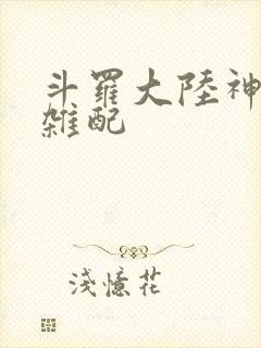 斗罗大陆神界大杂配