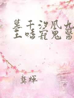 慕千汐凰九夜邪王嗜宠鬼医狂妃无弹窗