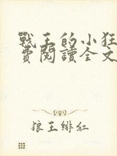 战王的小狂妃免费阅读全文
