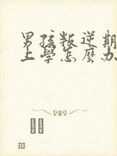 男孩叛逆期不想上学怎么办