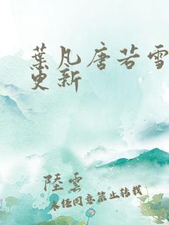叶凡唐若雪王婿更新