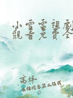 小雪电视剧在线观看免费全集