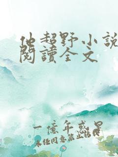他超野小说免费阅读全文