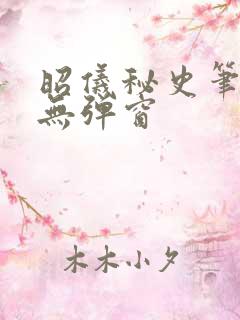 昭仪秘史笔趣阁无弹窗