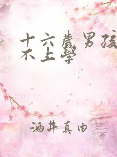 十六岁男孩叛逆不上学