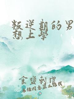 叛逆期的男孩不想上学